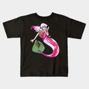 Dragon Fruit Mermaid Kids T-Shirt